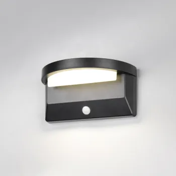 Aplica de perete pentru exterior Moro, RL, 20x10x10 cm, 8W, 1x SMD, plastic, negru mat imagine