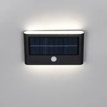 Aplica de perete pentru exterior Ramos, RL, 18x3.5x10 cm, 8W, 1x SMD, plastic, negru mat imagine