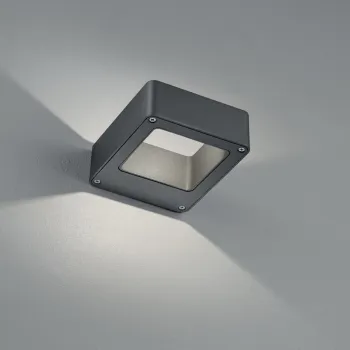 Aplica de perete pentru exterior Reno, TRIO, 12x4.5 cm, 4.5W, 1x COB LED, aluminiu, antracit imagine