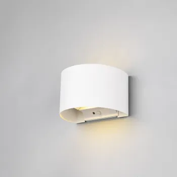 Aplica de perete pentru exterior Talent, RL, 16x11.5x10 cm, 0.5W, 2x SMD, metal, alb mat imagine