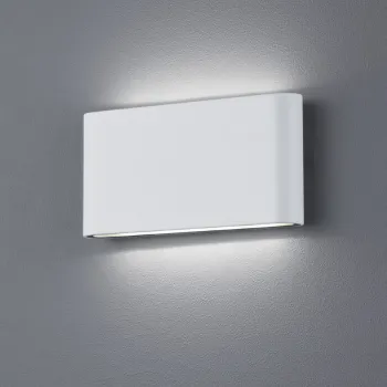 Aplica de perete pentru exterior Thames II, TRIO, 17.5x9 cm, 4.5W, 1x SMD, aluminiu, alb mat imagine