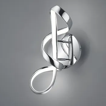 Aplica de perete Perugia, RL, 22x40 cm, 18W, 1x SMD, metal, argintiu imagine