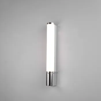 Aplica de perete Piera, TRIO, 41.5x5.5 cm, 8W, 1x SMD, plastic, argintiu/alb imagine