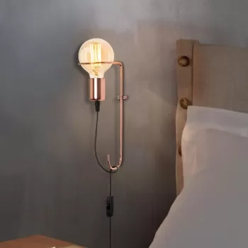 Aplica de perete, Pota - 3661, Opviq, 9 x 15 x 30 cm, 1 x E27, 40W, cupru imagine