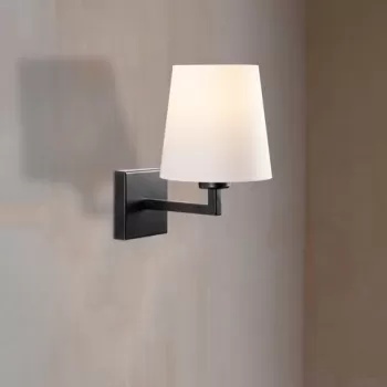 Aplica de perete, Profil - 4659, Opviq, 18 x 24 x 30 cm, 1 x E27, 40W, negru/alb imagine