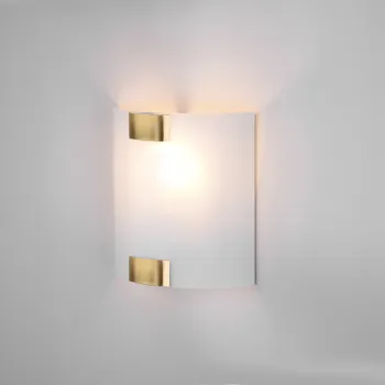 Aplica de perete Pura, TRIO, 20x20 cm, 40W, 1x E27, metal, bronz antic/alb imagine