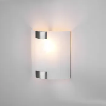 Aplica de perete Pura, TRIO, 20x20 cm, 40W, 1x E27, metal, nichel mat/alb imagine