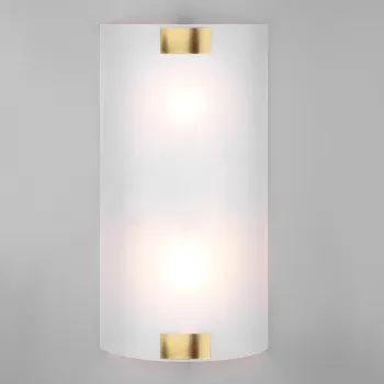 Aplica de perete Pura, TRIO, 20x40 cm, 25W, 2x E27, metal, bronz antic/alb imagine