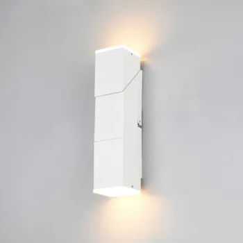 Aplica de perete Raglan, TRIO, 5x8x17 cm, 3.8W, 2x SMD, metal, alb mat imagine