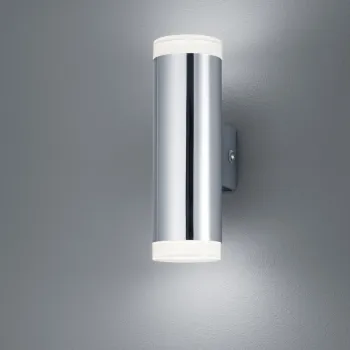 Aplica de perete Ray, TRIO, 5.2x8x16.6 cm, 4W, 2x SMD, plastic, argintiu imagine