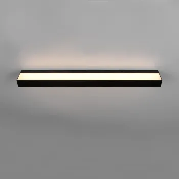 Aplica de perete Rocco, TRIO, 60x3.6 cm, 8W, 1x SMD, aluminiu, negru mat imagine