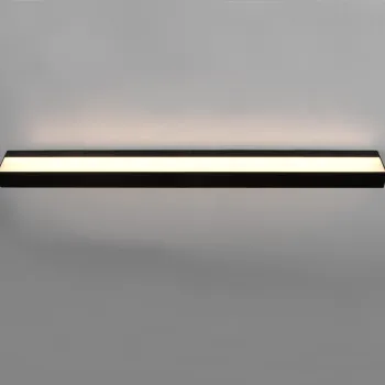 Aplica de perete Rocco, TRIO, 90x3.6 cm, 13W, 1x SMD, aluminiu, negru mat imagine