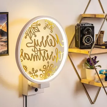 Aplica de perete, Shadow, 526SHD1159, Metal, Alb/Auriu imagine