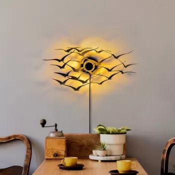 Aplica de perete, Shadow, 526SHD1165, Metal, Negru imagine