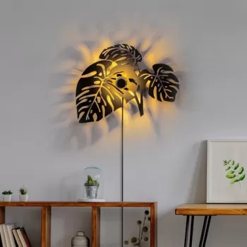 Aplica de perete, Shadow, 526SHD1184, Metal, Negru imagine