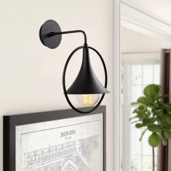 Aplica de perete, Sheen, 521SHN2138, Metal, Negru imagine