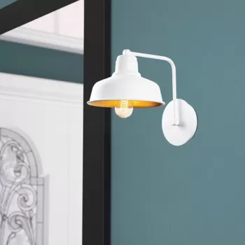 Aplica de perete, Sheen, 521SHN2144, Metal, Alb imagine