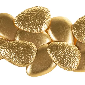 Aplica de perete Shell, Mauro Ferretti, 3 x E14, 40W, 59.8x11x31 cm, fier, auriu imagine