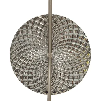 Aplica de perete Silvery, Mauro Ferretti, 2 x E14, 40W, 28x15x54 cm, sticla/fier, argintiu imagine