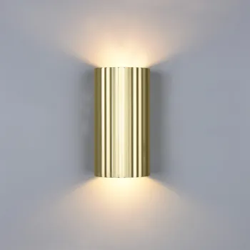 Aplica de perete Soka, TRIO, 9.5x8.5x18 cm, 10W, 2x GU10, metal, auriu imagine