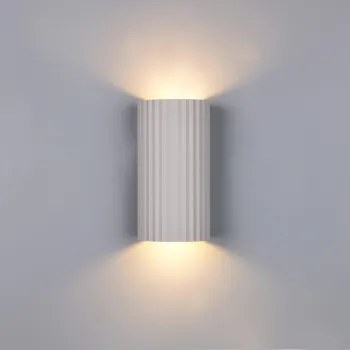 Aplica de perete Soka, TRIO, 9.5x8.5x18 cm, 10W, 2x GU10, metal, gri imagine