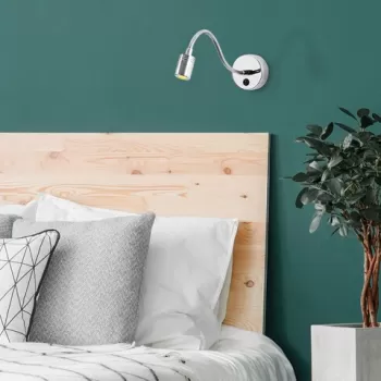 Aplica de perete, Tatum, 584TTM1941, Metal, Argintiu imagine