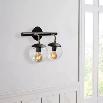 Aplica de perete, Tatum, 584TTM1948, Metal, Negru imagine