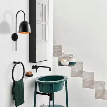 Aplica de perete, Tatum, 584TTM1978, Metal, Negru imagine