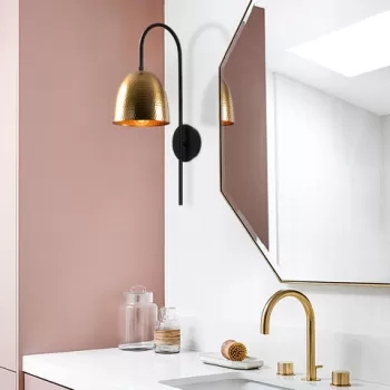 Aplica de perete, Tatum, 584TTM1979, Metal, Negru / Vintage imagine