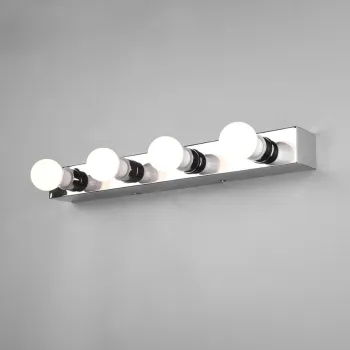 Aplica de perete Theatro, TRIO, 55x8.5x6 cm, 10W, 4x E27, metal, argintiu imagine