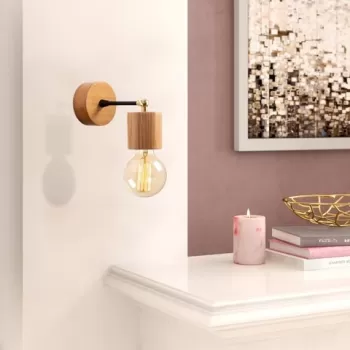 Aplica de perete, Xanthos - N-865, Alby, 10 x 16 cm, 1 x E27, 40W, natural imagine