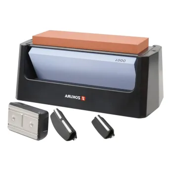 Ascutitor cutite, 3 etape, pietre granulatie 400/1000/6000 - Zokura imagine