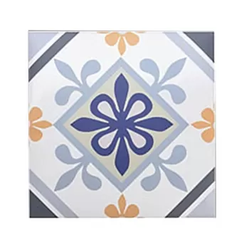 Autocolant decorativ Ethnicities, 30x30 cm, 8 piese, polipropilena, albastru/galben imagine