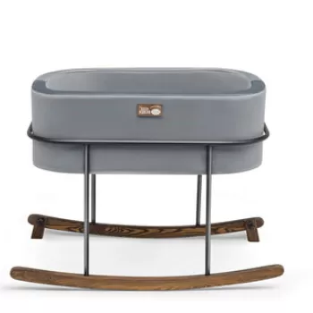 Balansoar bebelusi, Hudson, Hier Metal, Gri/Negru imagine