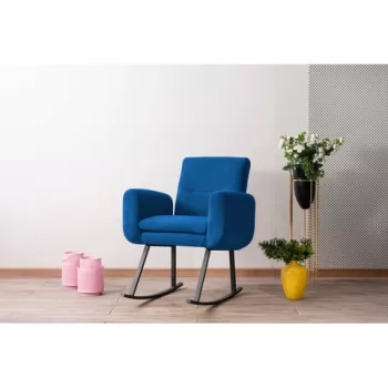 Balansoar, Futon, 859FTN1745, Metal, Albastru imagine