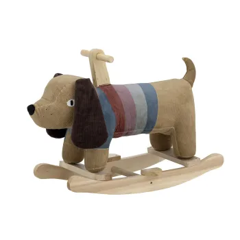 Balansoar pentru copii, Bloomingville, Charlie, 66x34x51 cm, poliester/lemn de plop, multicolor imagine