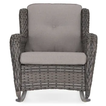 Balansoar pentru exterior Belham, 101.5x81x92 cm, otel/poliester, maro/gri imagine