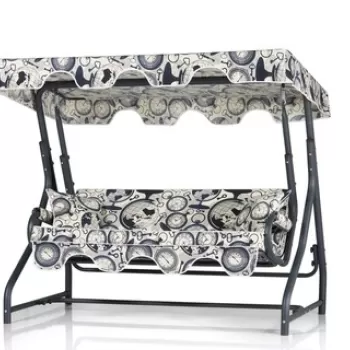 Balansoar Ruta-4, Clara, 3 loc, negru/crem imagine