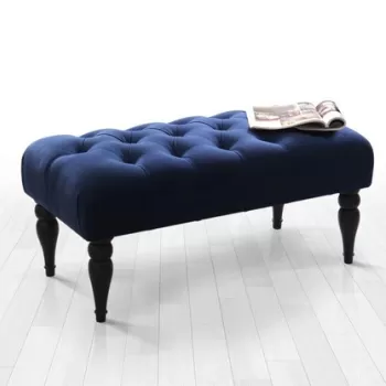 Banca, Fluffe, 209FLF1292, 50% Bumbac / 50% Catifea, Albastru navy imagine