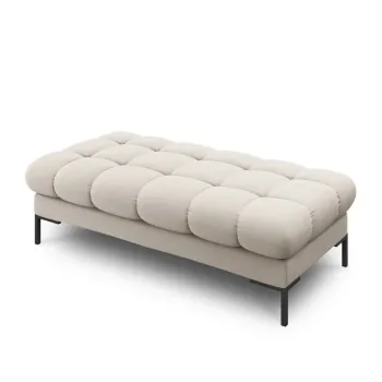 Bancheta 2 locuri, Mamaia, Micadoni Home, BL, 62x133x41 cm, tesatura tip twill, bej imagine