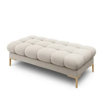 Bancheta 2 locuri, Mamaia, Micadoni Home, GL, 62x133x41 cm, tesatura tip twill, bej imagine