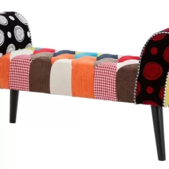Bancheta Imperial, Mauro Ferretti, 102x31x54 cm, lemn de pin, multicolor imagine