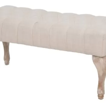 Bancheta Provenza, Mauro Ferretti, 97x42x40 cm, lemn de arbore de cauciuc, sampanie imagine