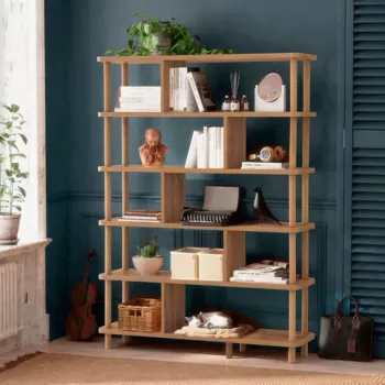 Biblioteca, Dora, Meta 688DRA1203, 120 x 168.5 x 28 cm, pal melaminat, pin imagine