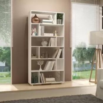 Biblioteca Form, Decorotika, 90x25.4x188.6 cm, alb imagine