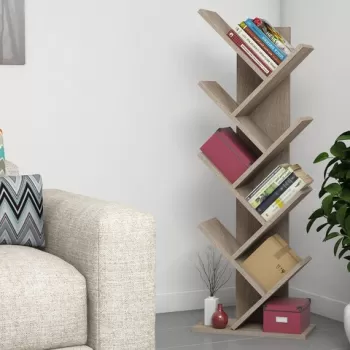 Biblioteca Hitit, Almaren, 46x22x128.5 cm, maro imagine