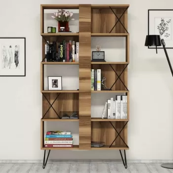 Biblioteca, Hommy Craft, Extra 845HCT3632, 90 x 167.3 x 22 cm, pal melaminat, nuc imagine