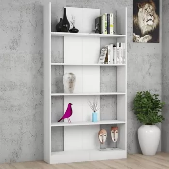 Biblioteca Ikiz, Puqa Design, 100x25.8x187 cm, alb imagine