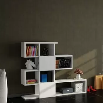 Biblioteca Karlin, Moblert, 120x19.5x109 cm, alb imagine