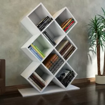 Biblioteca Kumsal, Decorotika, 90x19.5x129 cm, alb imagine